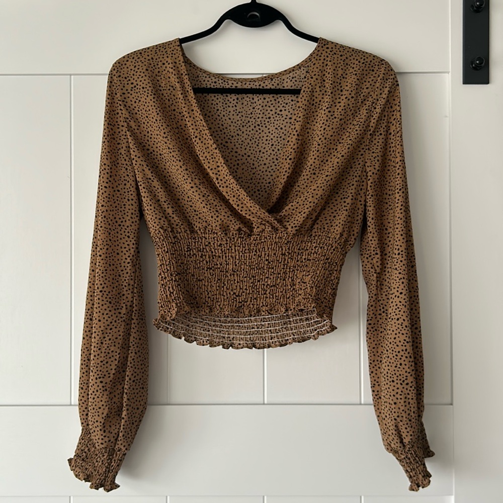 2/$15 🐧Shein Ruched Long Sleeve Top